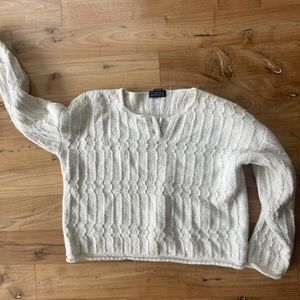 Chunky knit vintage cream sweater